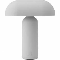 Aktion 👏 Normann Copenhagen Porta Tischlampe Tragbar - 23,5x20,2 X11,2 Cm - Fuß: Ø 6,5 Cm - Grey 👍