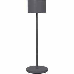 Neu 😀 Blomus FAROL Mobile LED-Tischleuchte - Ø 11 Cm - Höhe 33,5 Cm - Warm Gray 🎁