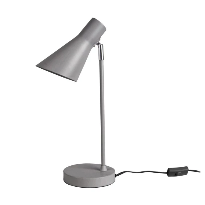 Auslauf ❤️ Leitmotiv BEAUFORT Tischlampe - Höhe 46 Cm - Ø 23 Cm - Matt Grau ⌛ 3 Auslauf ❤️ Leitmotiv BEAUFORT Tischlampe - Höhe 46 Cm - Ø 23 Cm - Matt Grau ⌛