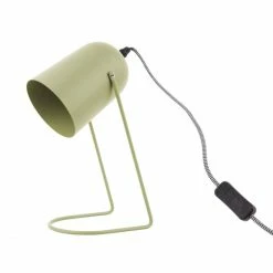 Aktion 🌟 Leitmotiv Enchant Tischlampe - Ø 18 Cm - Höhe 30 Cm - Matt Olive Green 😀