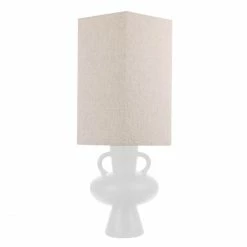 Bester Verkauf 😉 HK Living Lampenschirm Hexagon Aus Leinen Größe L - 36 X 36 X 42 Cm - Natural 🎁