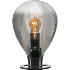 Bester Verkauf ⭐ Sompex BOHLA Tischleuchte - Ø 25 Cm - Höhe 30 Cm - Smoke 🌟